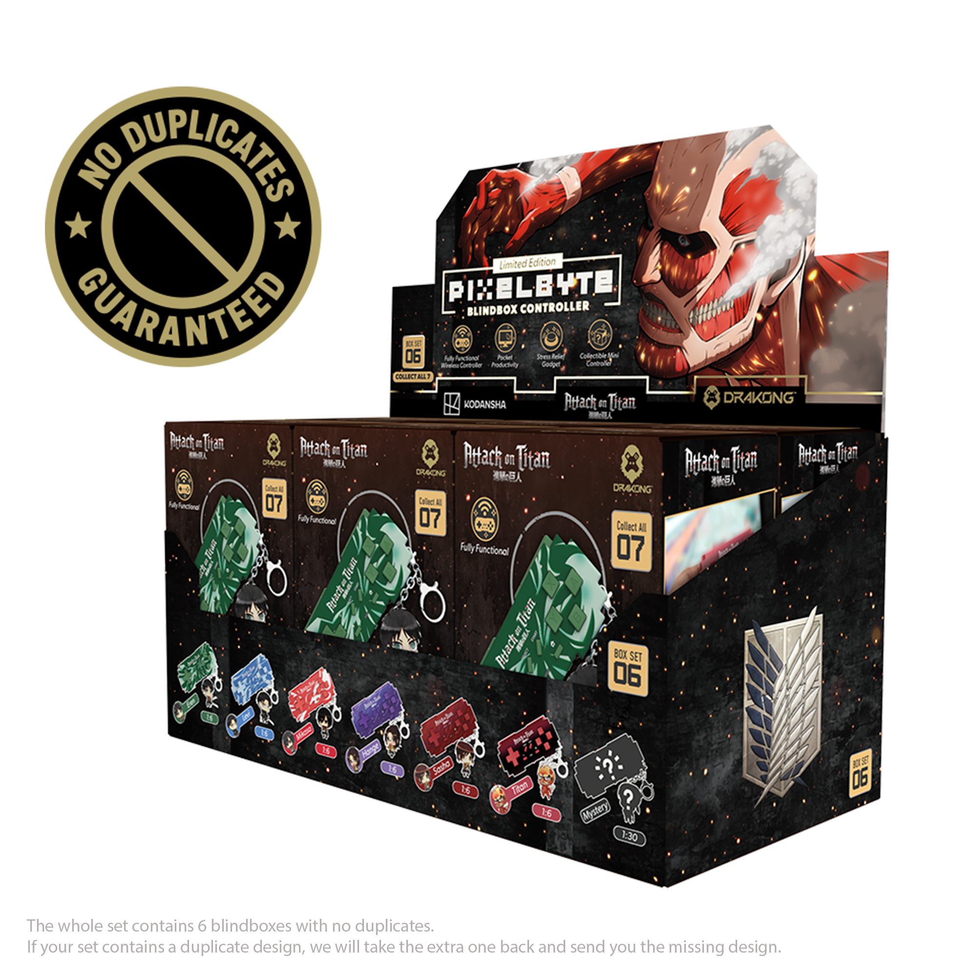 PixelByte Attack on Titan BlindBox - Whole Set