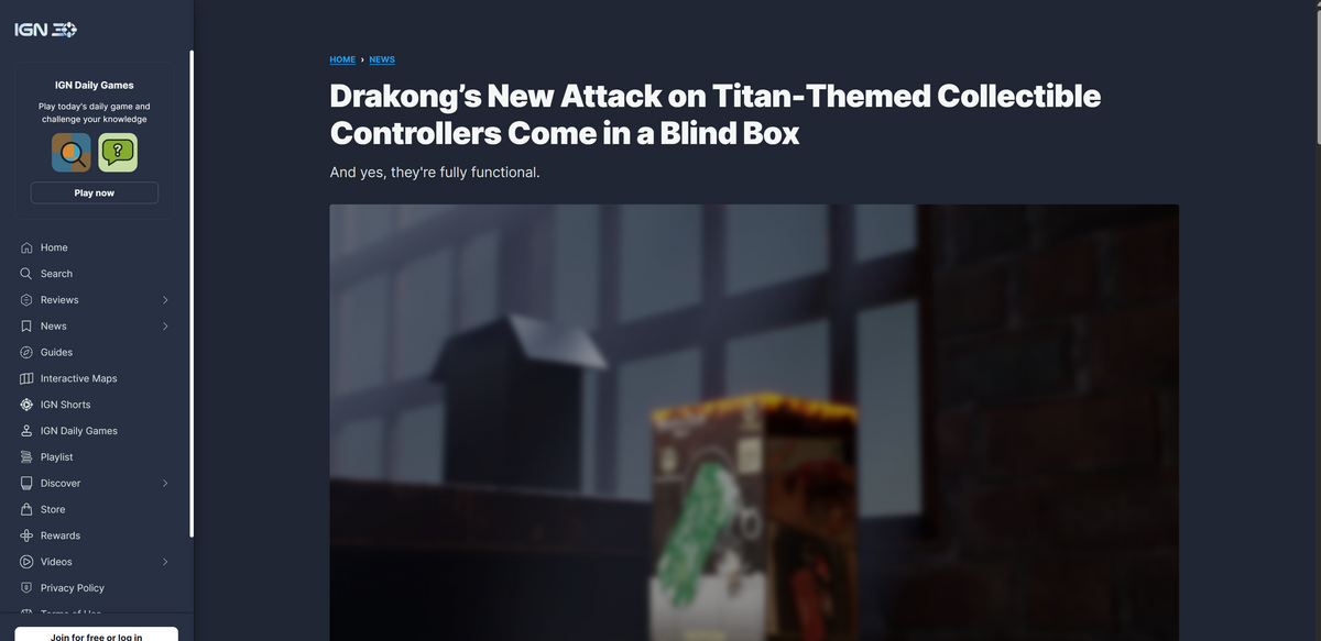 Drakong’s New Attack on Titan-Themed Collectible Controllers Come in a Blind Box