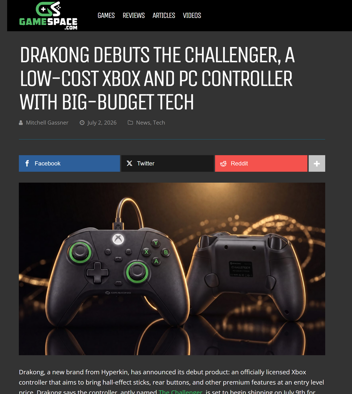 Drakong Debuts The Challenger, A Low-Cost Xbox And PC Controller With Big-Budget Tech
